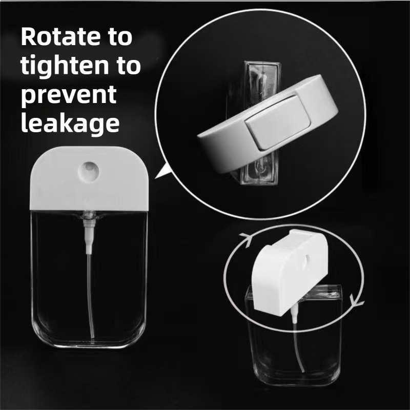 3-Pack Ultra-Slim 50ml Card-Style Travel Spray Bottle with Orange Silicone Sleeve - Portable ABS/PETG Refillable Hydration Sprayer