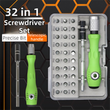 32-in-1 Precision Screwdriver Tool Set - Compact Magnetic Tool Kit for Professional Electronics & Cars Repair - Front View