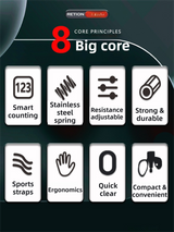 Grey 35KG High-Resistance Kegel Trainer With Smart Counter & Leg Straps - Unisex Muscle & Thigh Slimming Equipment - Front View