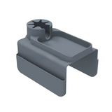 Grey Waterproof Silicone Couch Armrest Cup Holder Tray - Non-Slip & Anti-Spill, Multi-Slot Organizer for Drinks Bottle, Remote, Ipad & snacks