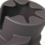 Brown Waterproof Silicone Couch Armrest Cup Holder Tray - Non-Slip & Anti-Spill, Multi-Slot Organizer for Drinks Bottle, Remote, Ipad & snacks - Front View