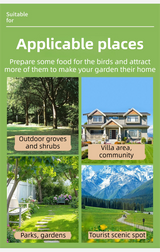 Outdoor Hand-Blown Glass Bird Feeder - 6-Color Durable Weather-Proof Bird Waterer, Includes Funnel & Hanging Plate - 45-Degree Angle