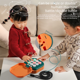 2 Pack Red AI Tic-Tac-Toe Handheld Game Electronic Logic Training Machine with 9 Game Modes and Light-up Buttons for Kids Age 3+ Australian Home Travel - Front View