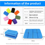 5 Pack Purple Portable Folding Foam Seat Pads Waterproof Damp Proof Mats for Park Camping Beach Hiking Australian Outdoor Activities - Top-Down View