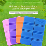 5 Pack Orange Portable Folding Foam Seat Pads Waterproof Damp Proof Mats for Park Camping Beach Hiking Australian Outdoor Activities - Front View