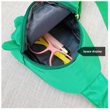 Black Kids Cartoon Dinosaur Chest Bag Cute Lightweight Nylon Crossbody Shoulder Pack for Toddlers Outings and Travel New Arrival Gift
