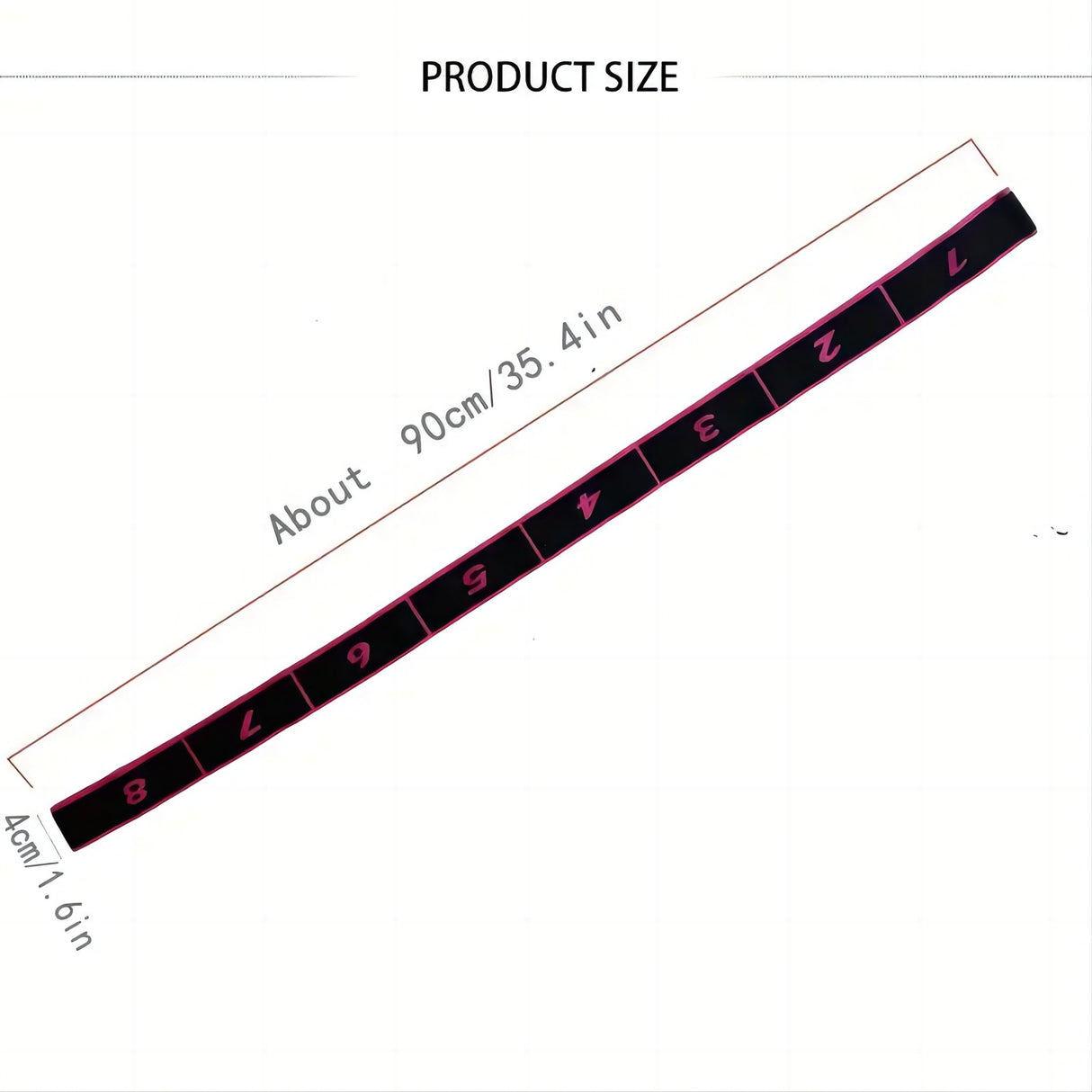 Pink 3 Pack Multi-Loop Yoga Stretching Strap with Numbered Sections 90cm Elastic Resistance Band for Dance Pilates Body Sculpting Australian Fitness Gear