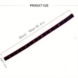 Pink 3 Pack Multi-Loop Yoga Stretching Strap with Numbered Sections 90cm Elastic Resistance Band for Dance Pilates Body Sculpting Australian Fitness Gear - Top-Down View
