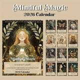 Mindfulness Magic 2026 Wall Calendar 28.5 x 21 cm – Funny and Inspirational Designs for Home, Office, or Gift in Australia - Side View