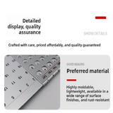 2-PCS Ultra-Thin Metal Desk Calendar – Durable Aluminum Perpetual Calendar for Office or Home Use in Australia - Front View