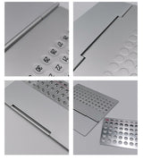 2-PCS Ultra-Thin Metal Desk Calendar – Durable Aluminum Perpetual Calendar for Office or Home Use in Australia