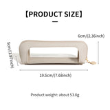 2-Pcs Pink Transparent Makeup Brush Case – Portable Zippered Cosmetic Pouch with Clear Window for Travel and Daily Use in Australia - 45-Degree Angle