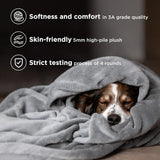 Grey Ultra-Soft Coral Fleece Blanket – Lightweight Summer Throw for Office Naps, Air Conditioning, and Cozy Home Use(150*200cm) - Side View