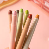 Morandi Color Solid Gel Highlighters 8 Pack No Bleed Dry Highlighter Pens for School Office Journaling and Aussie Students Stationery Kit - Front View
