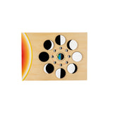 Lunar phase change 0.45 Educational Wooden Cognitive Matching Puzzle Toy for Kids Early Learning and Fine Motor Skill Development, Durable Preschool Accessory