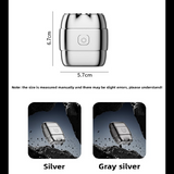 Silver Mini Electric Shaver with Dual Floating Heads Magnetic Suction and IPX5 Waterproofing for Men Travel Grooming Compact Rechargeable Razor AU Stock