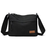 Black Women Lightweight Nylon Crossbody Bag with Multiple Pockets Compact Shoulder Bag for Travel and Daily Essentials in Australia