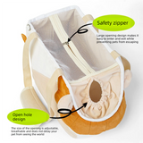 Lion Shape Pet Carrier Bag Large Capacity Breathable Mesh Adjustable Opening Portable Handheld Shoulder Travel Bag for Local Pet Owners and Small Animals
