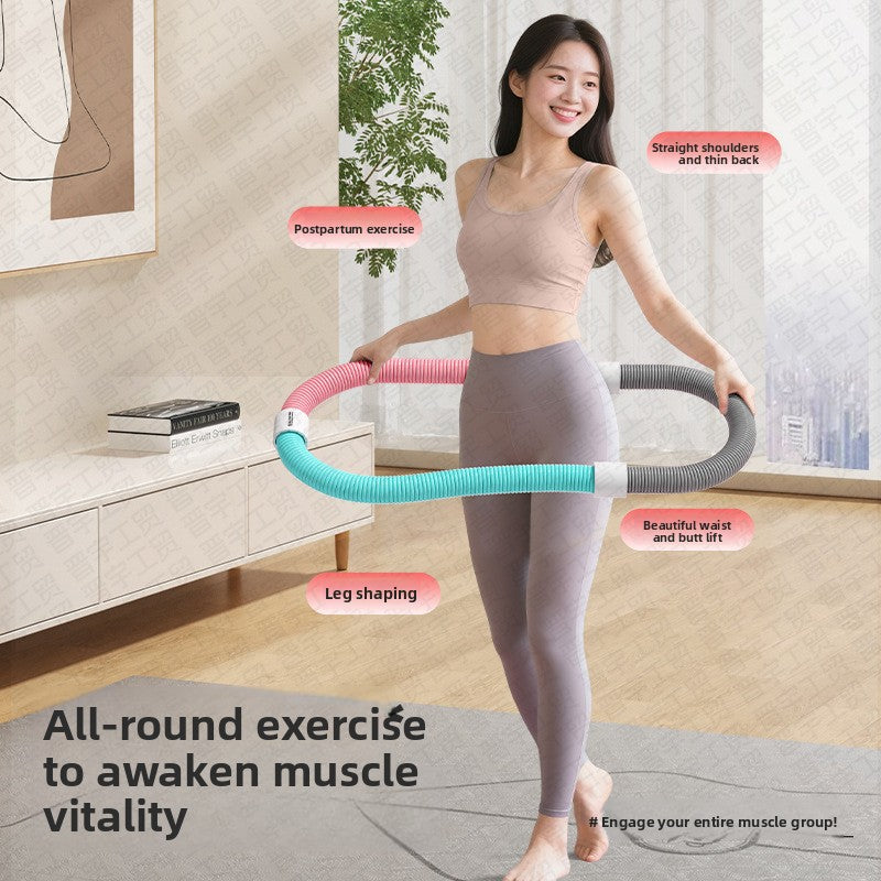 Flexible Hula Hoop with PVC Spring Design for Core Strength and Waist Toning Ideal for Home Fitness and Postpartum Recovery Local Standard Fit