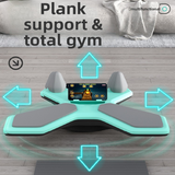 Green Multi-functional Balance Board with Timer for Core Training and Fitness Entertainment, Home Workout Equipment for Abdominal Strength and Overall Conditioning - Side View