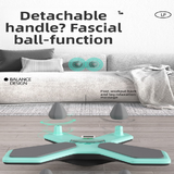 Green Multi-functional Balance Board with Timer for Core Training and Fitness Entertainment, Home Workout Equipment for Abdominal Strength and Overall Conditioning - 45-Degree Angle