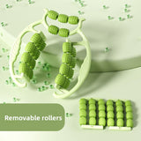 Green 360-Degree Wrap Around Leg Roller Massager with 29 Acupressure Points for Muscle Recovery and Body Shaping Essential Tool for Local Home Workouts
