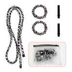 2-PCS White leopard print Heatless Hair Curler Set Extra Long Overnight Soft Ribbon for Natural Big Waves Damage-Free Professional Home Styling Solution for Local Women