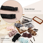 2-PCS White leopard print Heatless Hair Curler Set Extra Long Overnight Soft Ribbon for Natural Big Waves Damage-Free Professional Home Styling Solution for Local Women