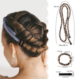 2-PCS White leopard print Heatless Hair Curler Set Extra Long Overnight Soft Ribbon for Natural Big Waves Damage-Free Professional Home Styling Solution for Local Women