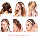 2-PCS Bronze color Heatless Hair Curler Set Extra Long Overnight Soft Ribbon for Natural Big Waves Damage-Free Professional Home Styling Solution for Local Women