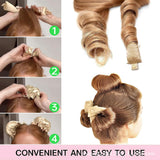 Green Heatless Hair Curler Set with Satin Ribbon and Sleep Caps for Overnight Big Waves Easy Damage-Free Styling Solution for Local Women Professional Kit - Side View