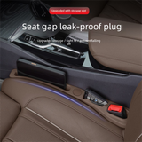Red Car Seat Gap Filler Strip with Integrated Storage Slot Universal Interior Organizer for Mobile Phones and Keys Safety Solution for Local Drivers - Side View