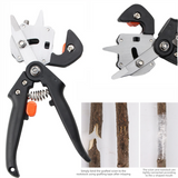 Orange Handheld Grafting Shear with Replaceable Blades and Pruning Function for Tree Grafting and Branch Trimming Professional Garden Tool Local Standard Fit - Front View