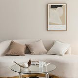 Caramel colour Nordic Herringbone Chenille Pillowcases 2 Pack 45x45cm for Sofa and Bed Soft Decorative Cushion Covers No Inserts Included Local Standard Fit Home Styling