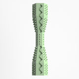 2-Pack Green Hexagonal Pet Chew Toy – Durable Rubber Dog & Cat Teething Stick for Dental Care, Biting Relief and Mental Stimulation