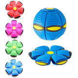 Green Transformable Dog Toy – Dual-Mode Bouncing Ball & Flying Disc for Interactive Play, Durable Chewing, and Mental Stimulation
