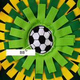Interactive Dog & Cat Snuffle Mat – Football Field Design Puzzle Feeding Mat for Mental Stimulation, Slow Feeding, and Anxiety Relief - 45-Degree Angle
