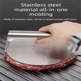 2-PCS Stainless Steel Meat Press Mold 11.2cm Diameter for Burger Patties, Steak, Dough & Rice Rolls – Heavy-Duty Kitchen Tool