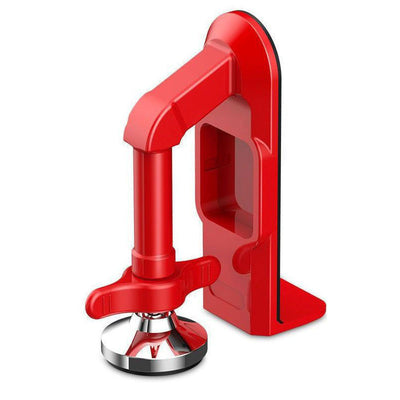 Red Portable Door Stopper Security Lock Heavy-Duty Alloy Construction for Solo Travelers and Home Safety Reliable Anti-Theft Solution for Local Use