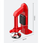 Red Portable Door Stopper Security Lock Heavy-Duty Alloy Construction for Solo Travelers and Home Safety Reliable Anti-Theft Solution for Local Use