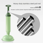 Green High-Pressure Toilet Plunger with Vacuum Seal – Powerful Drain Unclogger for Toilets, Sinks & Drains (45cm)