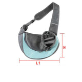Sky blue Portable Pet Sling Backpack for Small Dogs and Cats – Size S with Breathable Mesh Design