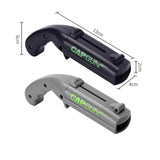 2-Pack Black and grey Fun Bottle Opener with Cap Ejection Mechanism – Compact ABS Bottle Opener for Beer and Soda Bottles, Ideal for Parties and Everyday Use