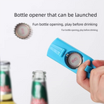 2-Pack Black and red Fun Bottle Opener with Cap Ejection Mechanism – Compact ABS Bottle Opener for Beer and Soda Bottles, Ideal for Parties and Everyday Use