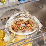 360° Microwave Splash Cover with Rotating Vent and Heat-Resistant Handle – Transparent Food Protector for Cooking, Reheating, and Refrigeration - Front View