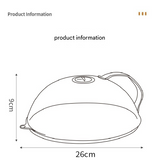 360° Microwave Splash Cover with Rotating Vent and Heat-Resistant Handle – Transparent Food Protector for Cooking, Reheating, and Refrigeration