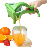 2-PCS Manual Citrus Juicer with Removable Filter – Compact Kitchen Tool for Fresh Fruit Juicing and Garlic Crushing, Ideal for Home Use - Front View