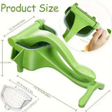 2-PCS Manual Citrus Juicer with Removable Filter – Compact Kitchen Tool for Fresh Fruit Juicing and Garlic Crushing, Ideal for Home Use - Side View