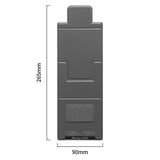 2-PCS Blue Portable Foldable Phone Stand with Card Holder – Compact Desktop Mobile Phone Holder for Home, Office, and Travel Use - Rear View