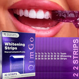 14 Pairs Purple Teeth Whitening Strips – Stain-Removing Film for Brighter Smile, Non-Toxic and Enamel Safe - Top-Down View